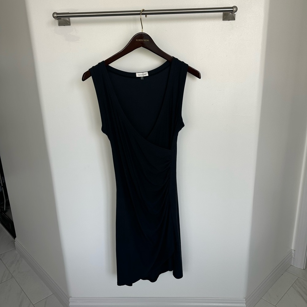 Black Sleeveless Wrap Dress NWOT